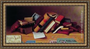 Job Framed Paintings - Job Lot Cheap by William Michael Harnett