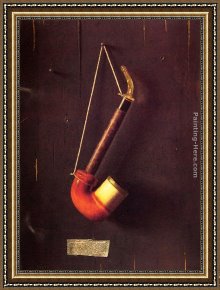 Fantomas Pipe And Newspaper Framed Paintings - The Meerschaum Pipe by William Michael Harnett