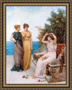 Heart Framed Paintings - In The Summertime of the Heart by William Oliver