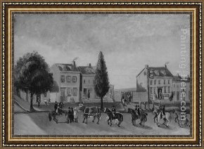 Tavern Framed Paintings - Bull's Head Tavern by William P. Chappel