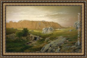 Richard Leblanc Framed Paintings - Paradise, Newport by William Trost Richards