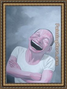 Untitled Framed Paintings - Untitled-1 by Yue Minjun