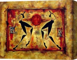 2010 Canvas Paintings - Ancient athletics by 2010