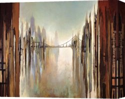 The Piazzetta, Looking Toward The Clock Tower Canvas Paintings - Bridges and Towers by 2010