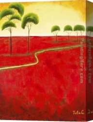Fields of Tuscany I Canvas Paintings - Field I by 2010