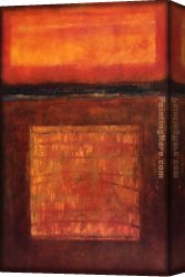 Squares with Concentric Canvas Paintings - Fiona Hoop Gold Square by 2010