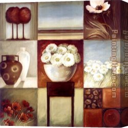 Exotic Floral II Canvas Paintings - Floral Montage I by 2010