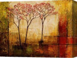 A Sunny Morning at Beaumont-le Roger Canvas Paintings - Mike Klung Morning Luster II by 2010