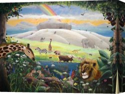 2010 Canvas Paintings - Noah's Ark Mural by 2010