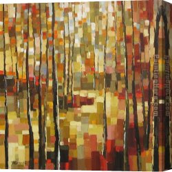 Woods Canvas Paintings - Pathway Through the Woods by 2010