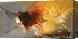Golden Canvas Paintings - THE GOLDEN DEER by 2010