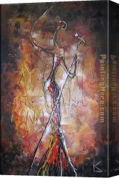Jazz on The Square Canvas Paintings - The Jazz Singer by 2010