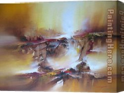 Sky in Honfleur Canvas Paintings - Twilight sky by Letterman by 2010