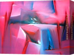 Heart Canvas Paintings - Window through my heart III, 2005 by 2010