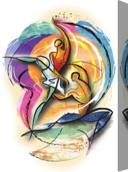 Ballet Canvas Paintings - Ballet Dancers by 2011