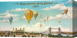 London Canvas Paintings - Ballooning over London by 2011