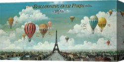 April in Paris Canvas Paintings - Ballooning Over Paris by 2011