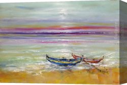 Arrival of The Boats Canvas Paintings - Boats at the Black Sea by 2011