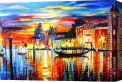 Venice Canvas Paintings - Colorful Venice by 2011