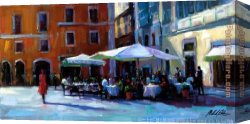 Piazza Canvas Paintings - FLOHR piazza by 2011