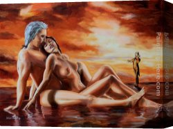Andromeda Chained to The Rock by The Nereids Canvas Paintings - Rock me Amadeus by 2011