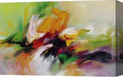 Summer Landscape Aka Woman with a Parasol in a Garden Canvas Paintings - Summer Landscape 01 by 2011