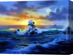 Warren Canvas Paintings - sunset jim warren by 2011