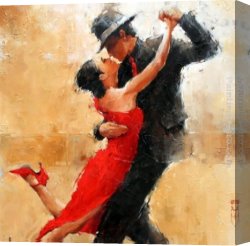 Tango VII Study Canvas Paintings - Tango dance by 2011