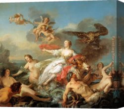 Rapto De Europa 02 Canvas Paintings - The abduction of Europa by Jean Baptiste Marie Pierre by 2011