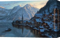 Fish Magic Canvas Paintings - The last ray by Magic Evening by 2011