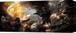Episode From The Franco-prussian War Canvas Paintings - World War Z The Battle of Yonkers by 2011
