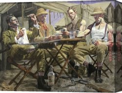 2017 Canvas Paintings - Bruce Sergeant Card Players by 2017 new