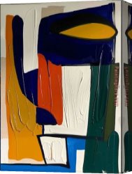 Colorful Impasto Canvas Paintings - Colorful Impasto by 2017 new