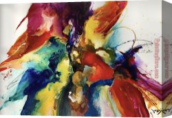Colorful Impasto Canvas Paintings - Colorful Life by 2017 new