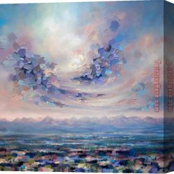 Colorful Impasto Canvas Paintings - Colorful Scene by 2017 new