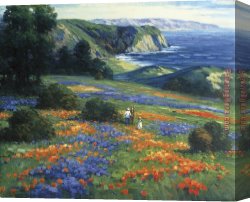 Exotic Floral II Canvas Paintings - Floral Doman by 2017 new