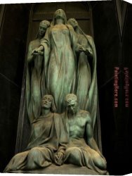 The Cemetery at St. Privat Canvas Paintings - Genoa Italy Staglieno Cemetery by 2017 new