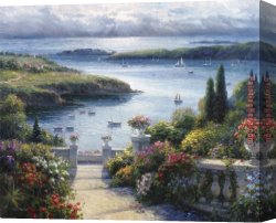 Harbor, Canvas Paintings - Harbor Garden by 2017 new