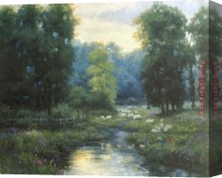 A Peaceful Retreat Canvas Paintings - Peaceful by 2017 new