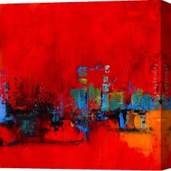 Inspiration Canvas Paintings - Red Inspiration by 2017 new