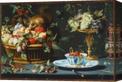 2017 Canvas Paintings - Still Life with Fruite Wan Li Porcelain And Squirrel by 2017 new