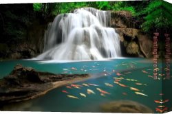 Waterfall Canvas Paintings - Waterfall by 2017 new