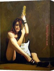 The Guitar 1918 Canvas Paintings - While My Guitar Gently Weeps by 2017 new