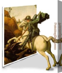 Beaux-arts Canvas Paintings - Georgie by 3d art