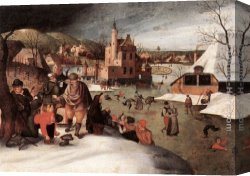 Winter Canvas Paintings - Winter by Abel Grimmer