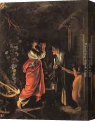 Adam Elsheimer Canvas Paintings - Ceres and Stellio by Adam Elsheimer