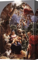 Adam Elsheimer Canvas Paintings - Rest on Flight into Egypt by Adam Elsheimer