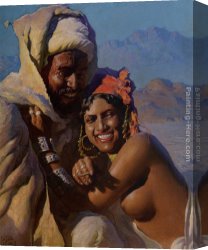 Adam Canvas Paintings - The Favorite by Adam Styka