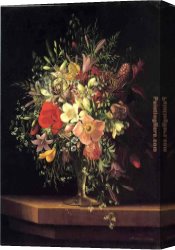 Exotic Floral II Canvas Paintings - Floral Still Life by Adelheid Dietrich