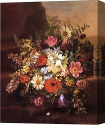 Exotic Floral II Canvas Paintings - Floral Still Life by Adelheid Dietrich